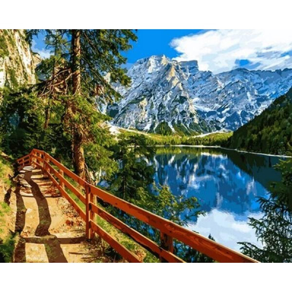 

Картина по номерам Озеро в горах, 40x50 см., Babylon