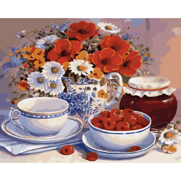 

Картина по номерам Запрошення на чай, 40x50 см., Идейка