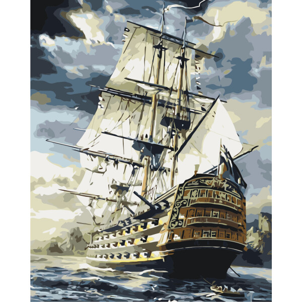

Картина по номерам Линкор, 40x50 см., Идейка