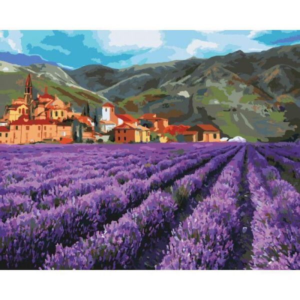 

Картина по номерам Горная лаванда, 40x50 см., Идейка
