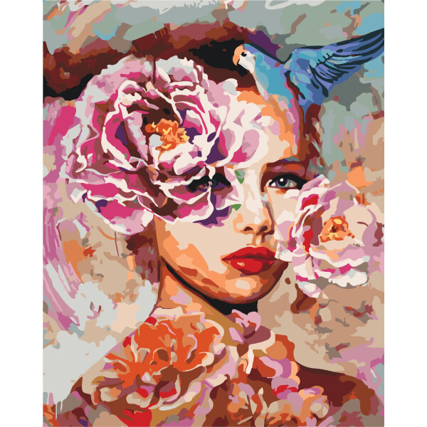 

Картина по номерам Женская фантазия, 40x50 см., Идейка