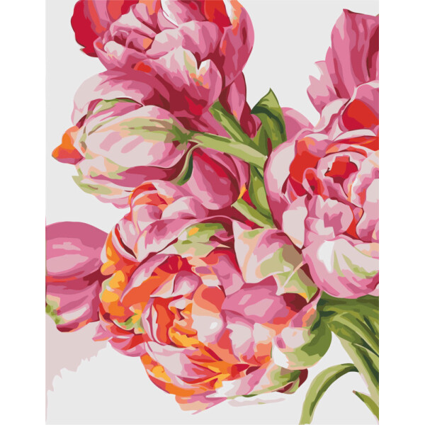 

Картина по номерам Своенравные пионы, 40x50 см., Идейка