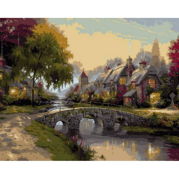 

Картина по номерам Каменный мост. Худ. Томас Кинкейд, 40x50 см., Babylon