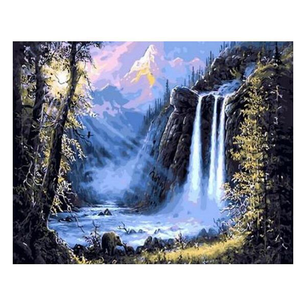 

Картина по номерам Горный водопад. Худ. Джесси Барнс, 40x50 см., Mariposa