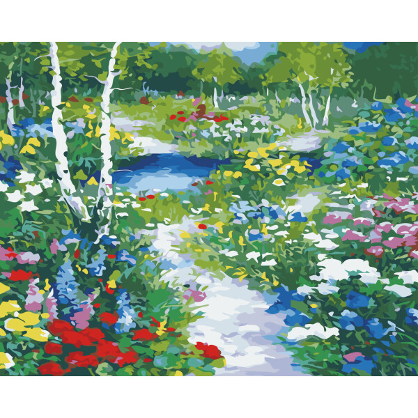 

Картина по номерам Квіткова галявина, 40x50 см., Art Story