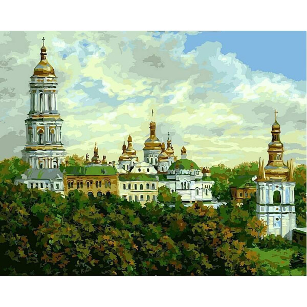 

Картина по номерам Киево-Печерская Лавра летом. Худ. Дмитрий Шкляр, 40x50 см., Babylon