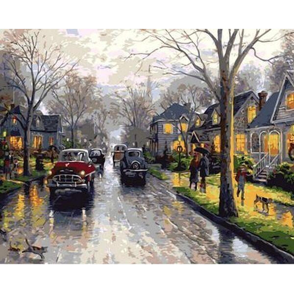 

Картина по номерам Дождливая Англия. Худ. Томас Кинкейд , 40x50 см., Mariposa