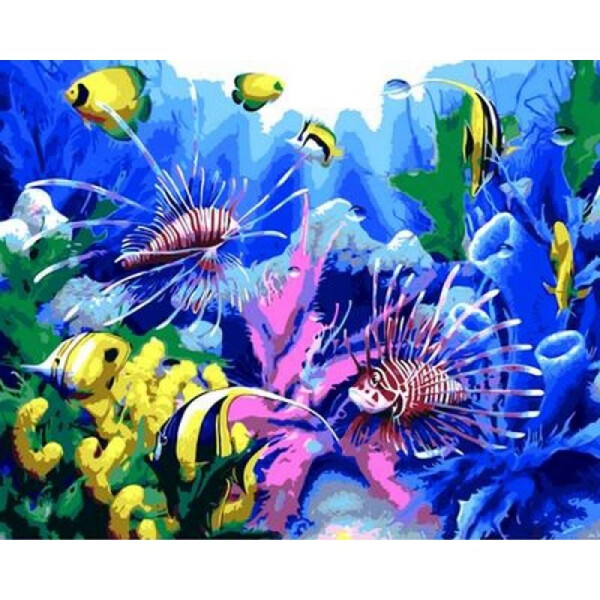 

Картина по номерам Подводный мир, 40x50 см., Mariposa