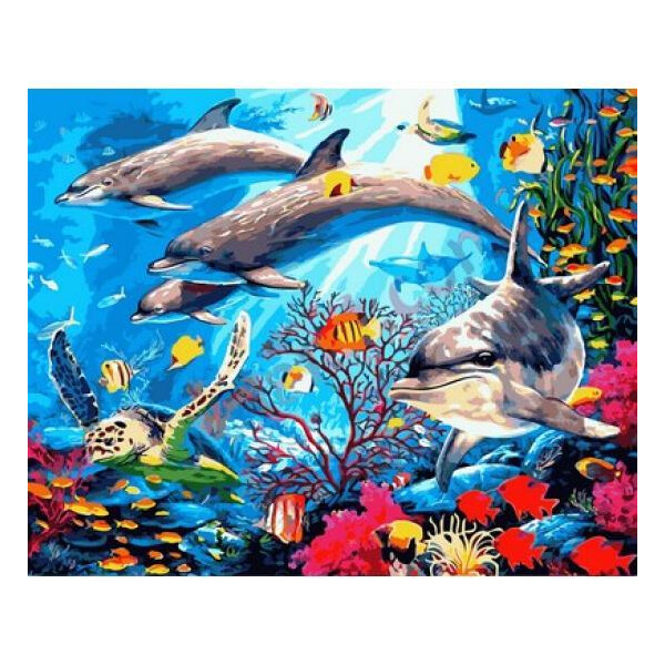 

Картина по номерам Подводный мир, 40x50 см., Mariposa