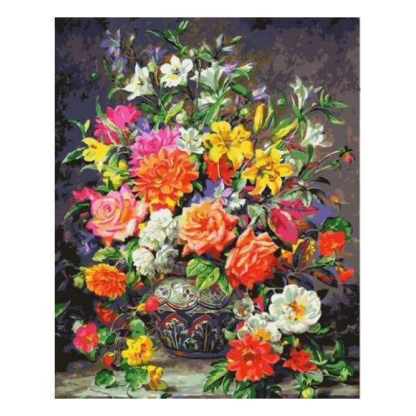 

Картина по номерам Красочный букет роз, 40x50 см., Mariposa