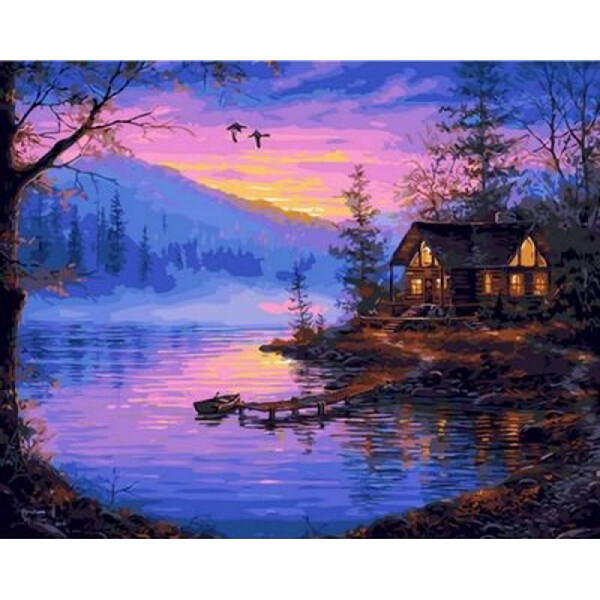 

Картина по номерам Тихая заводь. Худ. Авраам Хантер, 40x50 см., Mariposa