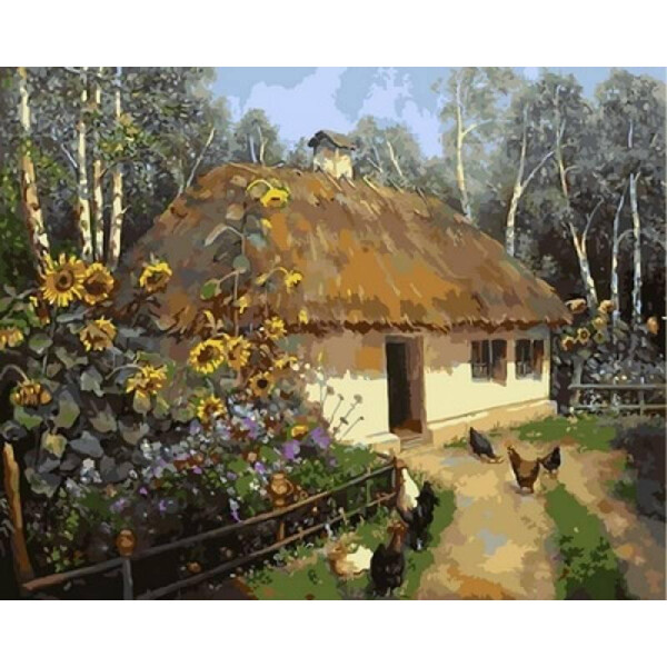 

Картина по номерам Українська хата, 40x50 см., Babylon