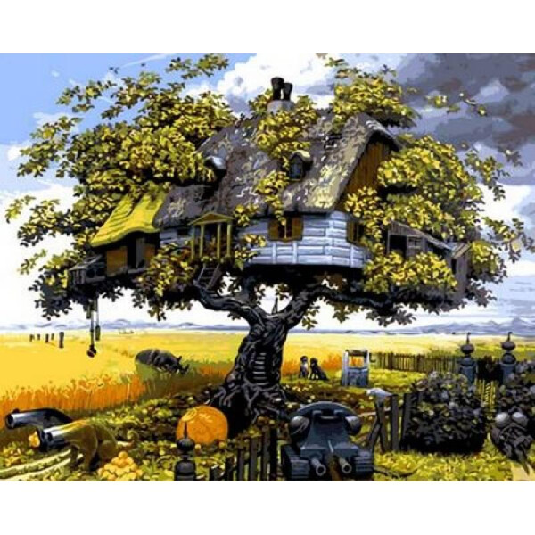 

Картина по номерам Дом на дереве, 40x50 см., Mariposa