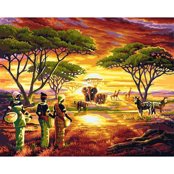 

Картина по номерам Африка, 40x50 см., Babylon