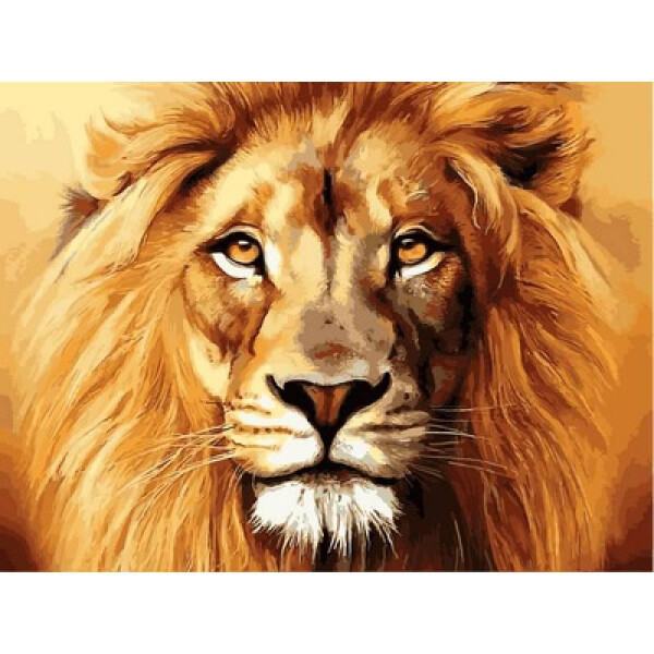 

Картина по номерам Лев, 30x40 см., Babylon
