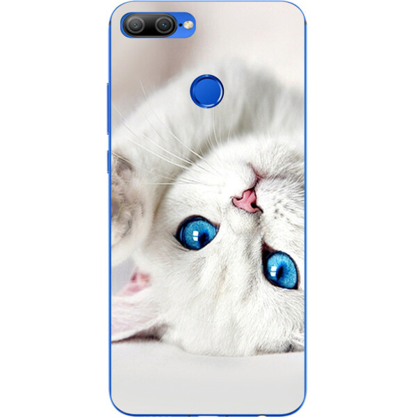 

Силиконовый чехол бампер Amstel для Huawei honor 9 lite с картинкой Белый котик