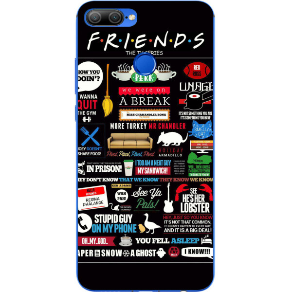 

Бампер силиконовый чехол Amstel для Huawei honor 9 lite с картинкой Стикеры Friends