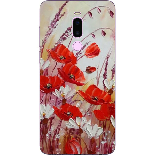 

Силиконовый чехол Amstel для Meizu M8 с картинкой Маки в поле