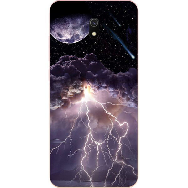 

Силиконовый чехол бампер Amstel для Xiaomi Redmi 8A с картинкой Молния
