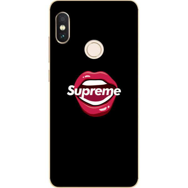

Бампер силиконовый чехол Amstel для Xiaomi Redmi Note 5 с картинкой Губы Supreme