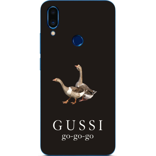 

Антибрендовый силиконовый чехол Amstel для Meizu Note 9 с картинкой Gussi go go