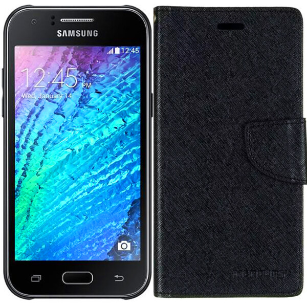 

Чехол книжка Goospery для Samsung J110 (J1 Ace) Black (11713)
