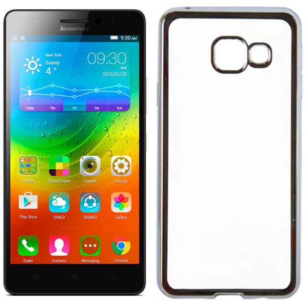 

Чехол Electroplating TPU case для Lenovo P1 Серебряный (9821)