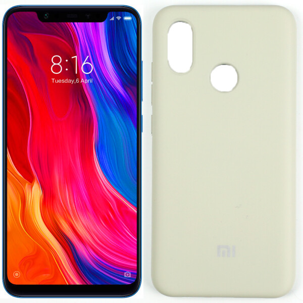 

Чехол силиконовый для Xiaomi Mi8 Серый FULL (27848)