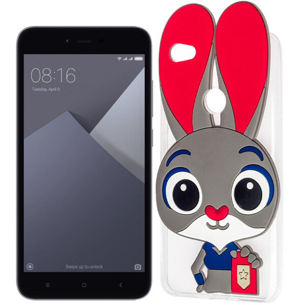 

Чехол силиконовый Зверополис Rabbit для Xiaomi Redmi Note 5a Prime (19906)