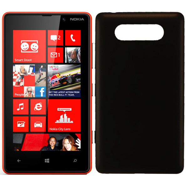 

Чехол Plastic cover case для Nokia Lumia 820, Черный (6798)