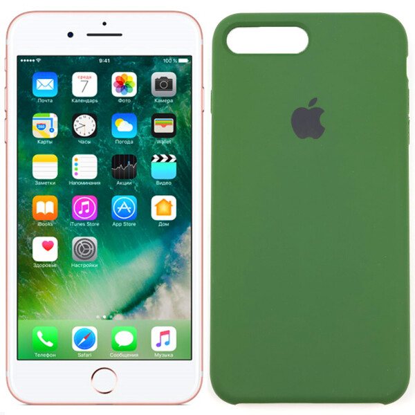 

Чехол силиконовый для iPhone 7/8 Plus Темно Зеленый (28413)