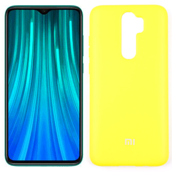 

Чехол силиконовый для Xiaomi Redmi Note 8 Pro Ярко жёлтый FULL (28170)