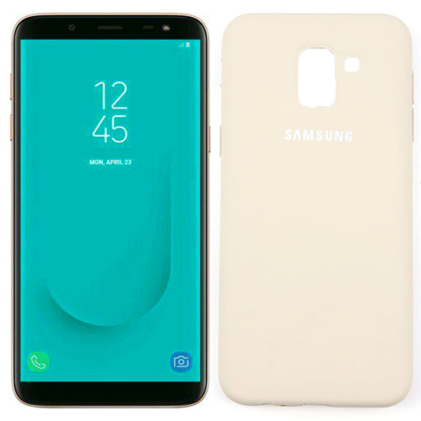 

Чехол силиконовый для Samsung J6 2018 Серый FULL (28131)