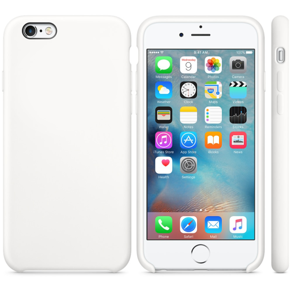 

Чехол силиконовый оригинальный для iPhone 6/6s Plus Белый (10503)