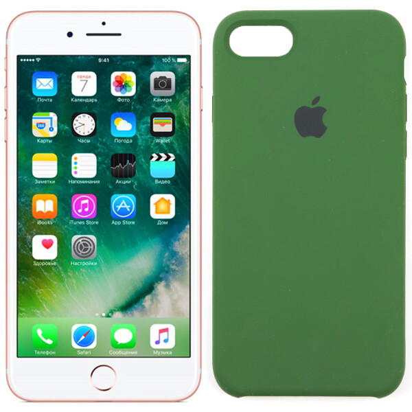 

Чехол силиконовый для iPhone 7/8 Темно Зеленый (28412)