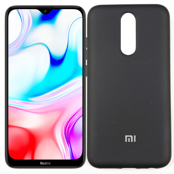 

Чехол силиконовый для Xiaomi Redmi 8 Чёрный FULL (27762)