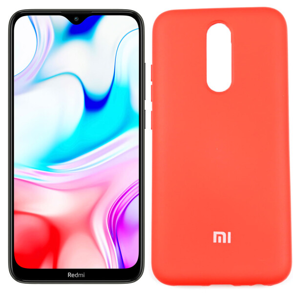 

Чехол силиконовый для Xiaomi Redmi 8 Красный FULL (27760)