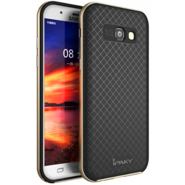 

Накладка iPaky Carbon TPU + Bumper для Samsung A320 (A3-2017) Gold (19052)