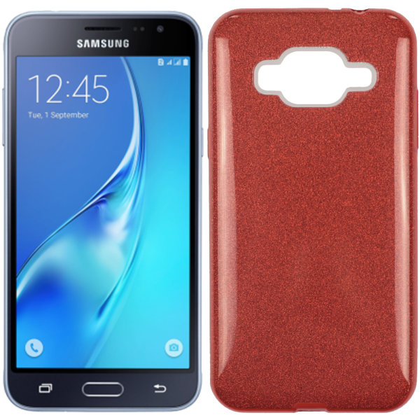 

Чехол силиконовый 3in1 Блёстки для Samsung J120 Red (19810)