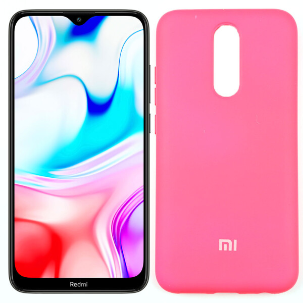 

Чехол силиконовый для Xiaomi Redmi 8 Ярко малиновый FULL (28172)