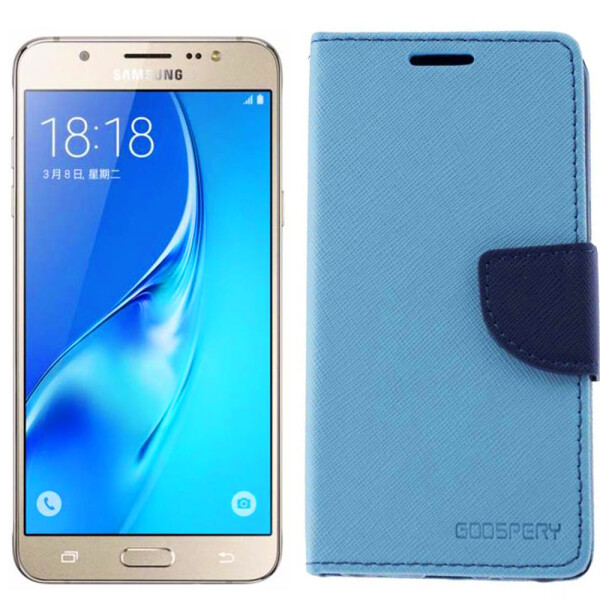 

Чехол книжка для Samsung J200 (J2) Blue (8324)