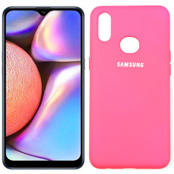 

Чехол силиконовый для Samsung A107 Galaxy A10s 2019 Ярко розовый FULL (28174)