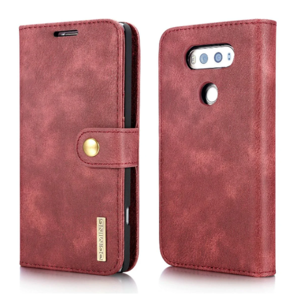 

Чехол-книжка 2 в 1 DG.MING для смартфона LG V20 RED
