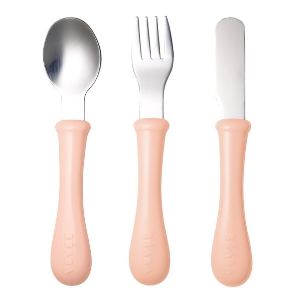 

Набор детский Beaba Set of 3 Cutlery Inox Nude ложка/вилка/нож (913403)