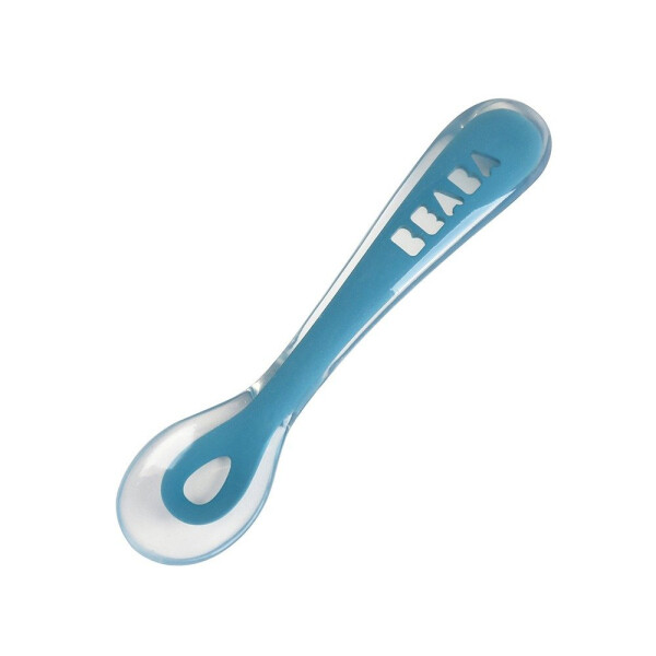 

Силиконовая эргономическая ложка Beaba Blue (913426)