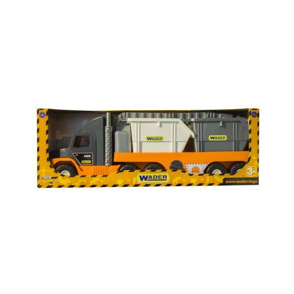 

Super Tech Truck со строительными контейнерами Wader 36760 (tsi_44441)