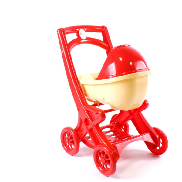 

Коляска-люлька для кукол Doloni Toys Бежево-красный (bc-fl-1152)