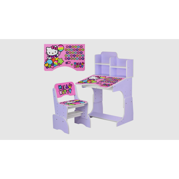 

Парта со стульчиком W2071-64-3 Алфавит Hello Kitty Сиреневый (KI00649)