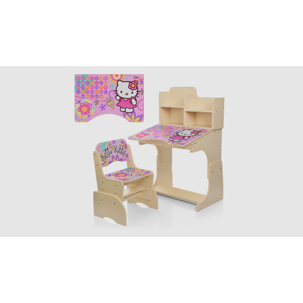 

Парта со стульчиком W2071-48-6 Алфавит Hello Kitty Венге (KI00650)