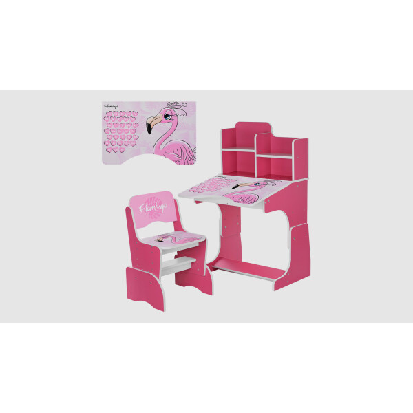 

Парта со стульчиком W2071-74-5 Фламинго Малиновый (KI00923)